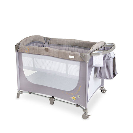 Tinnies Drop Side Playpen – Grey - T302 - 022