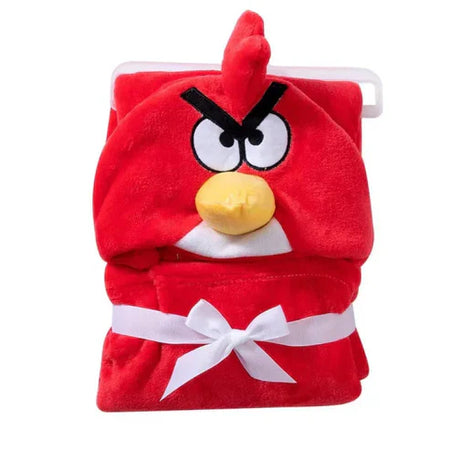 Cartoon Character Baby Hooded Towel Blanket Angry Bird