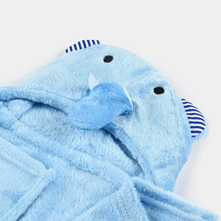 Cartoon Character Baby Hooded Towel Blanket Blue Elephant