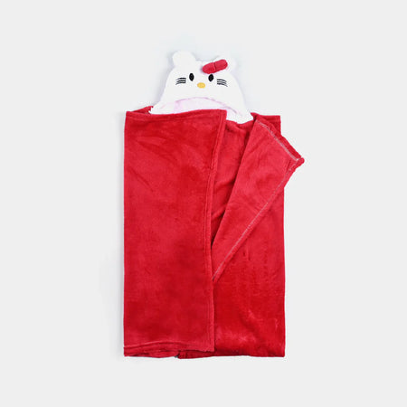Cartoon Character Baby Hooded Towel Blanket Red