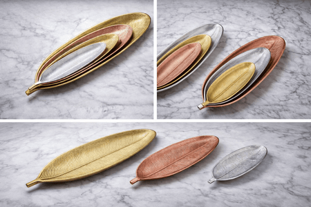 Leaf Design Decorative Serving Trays image 3