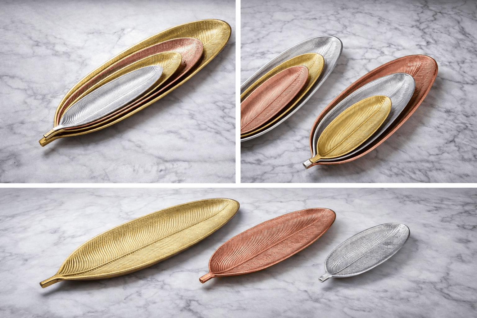 Leaf Design Decorative Serving Trays image 3