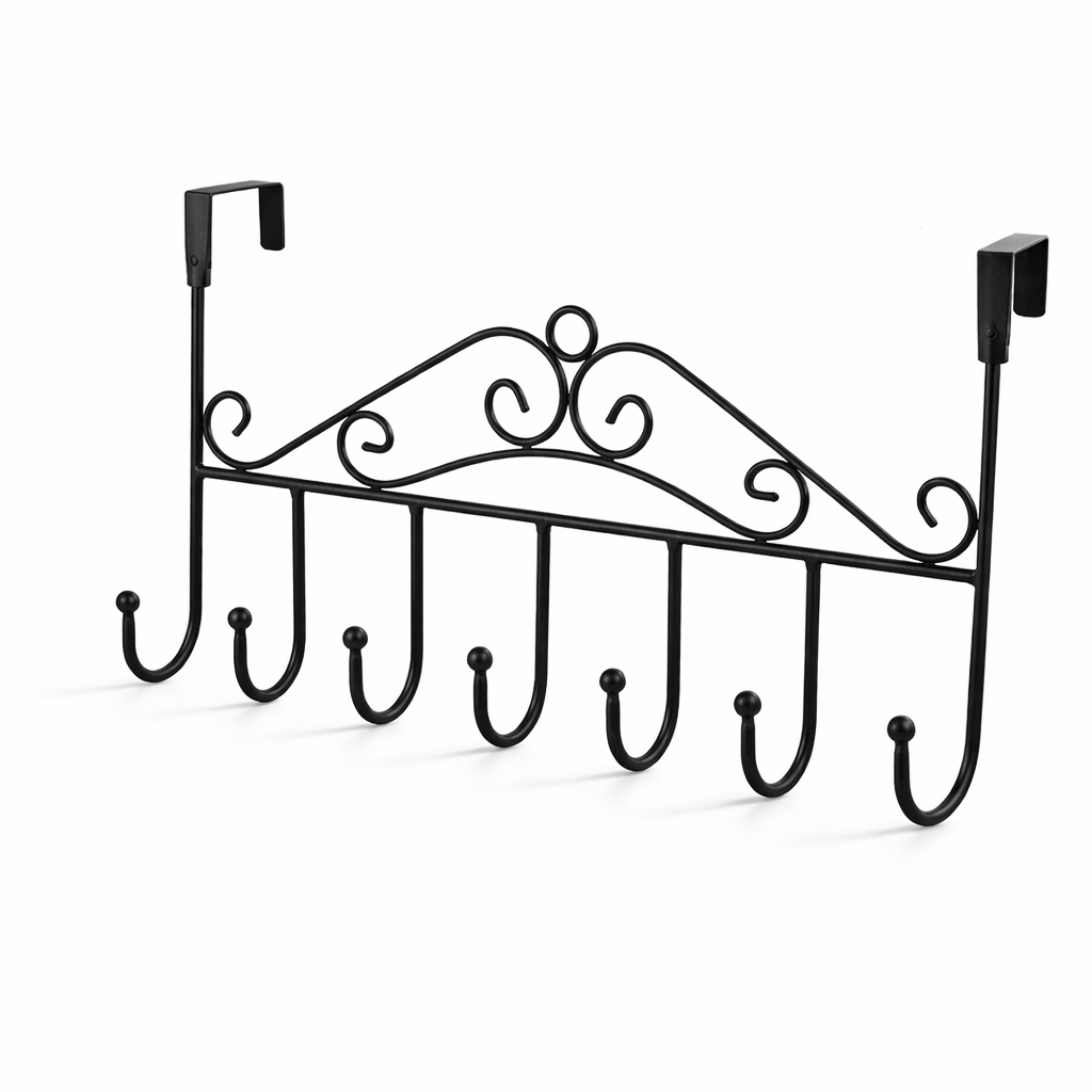 Over-The-Door Metal Hanging Hook Rack main image