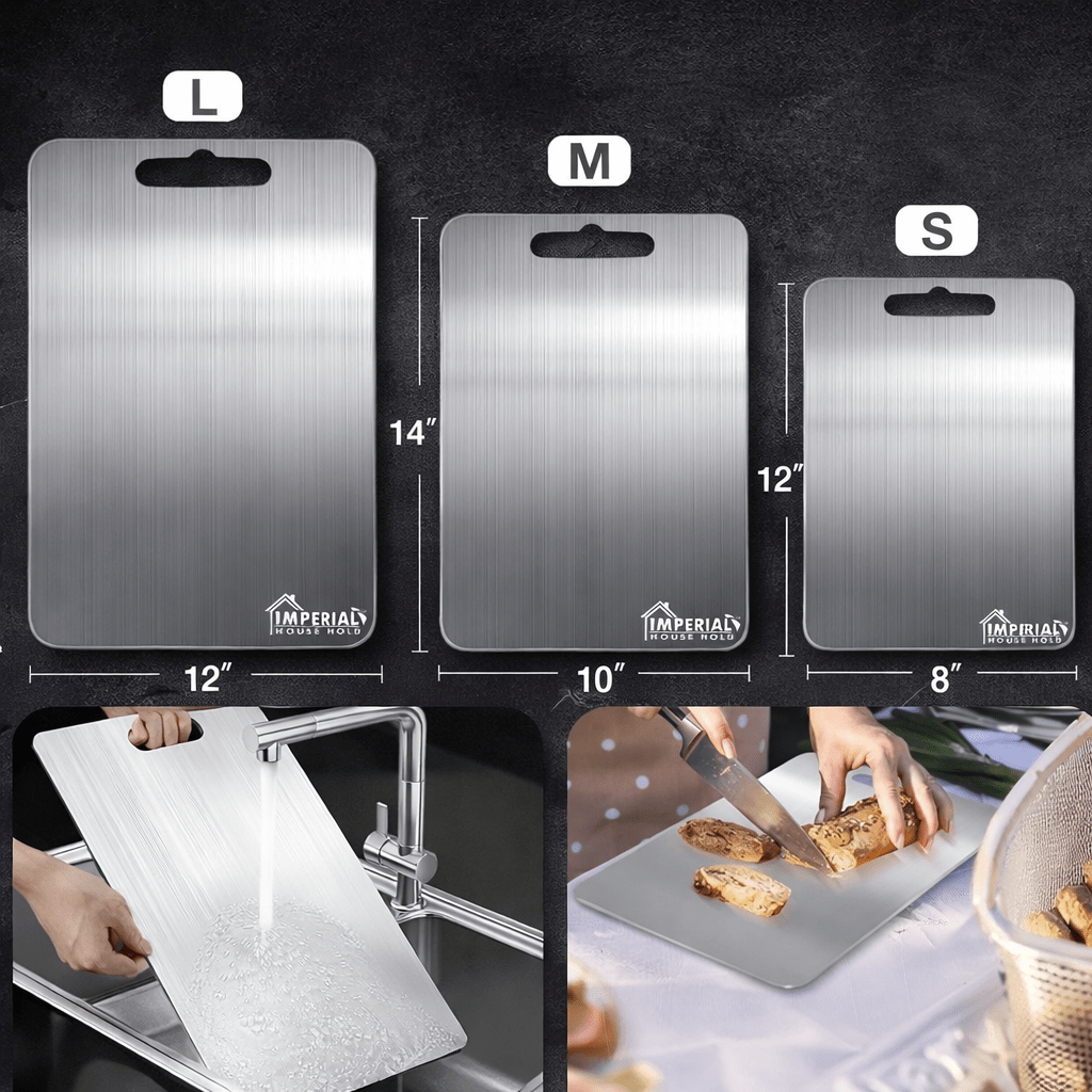 Non-Magnetic Stainless Steel Cutting Board image 2