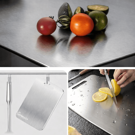 Non-Magnetic Stainless Steel Cutting Board image 3