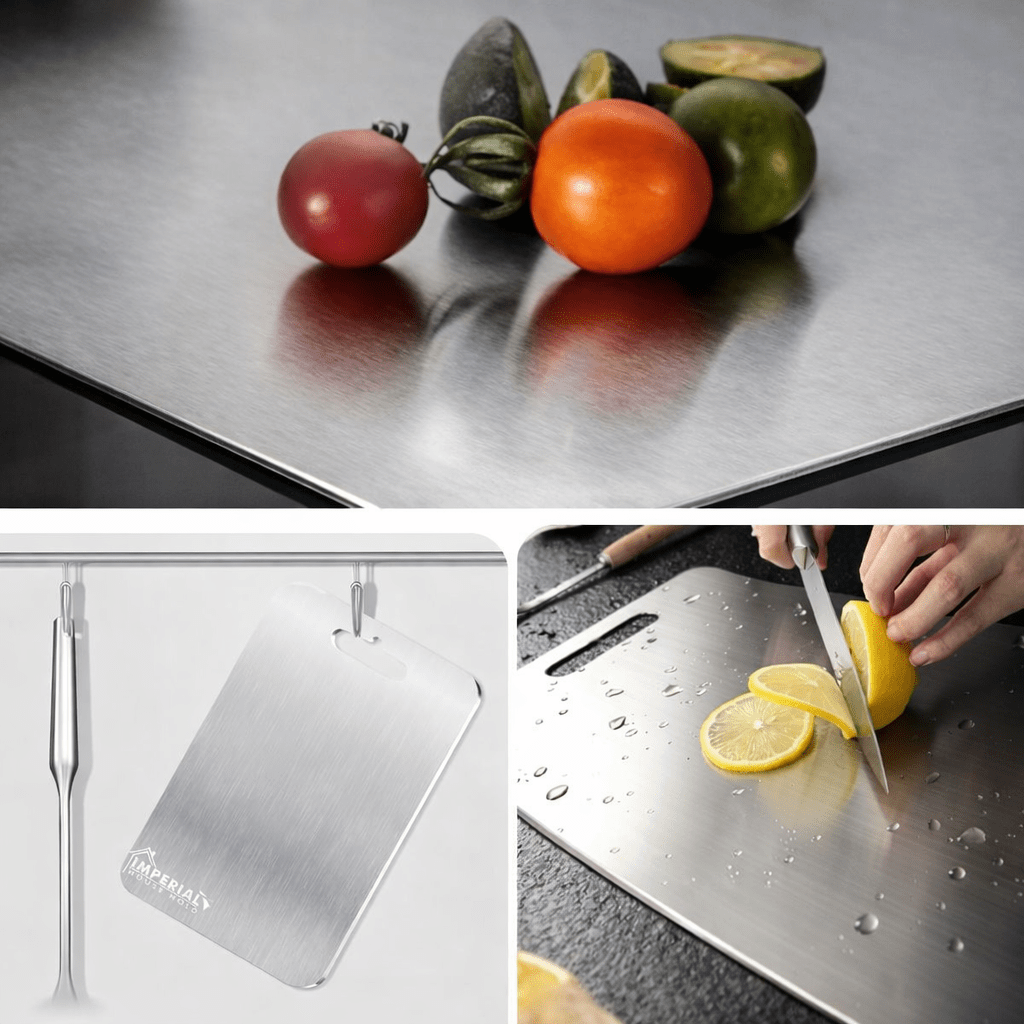Non-Magnetic Stainless Steel Cutting Board image 3