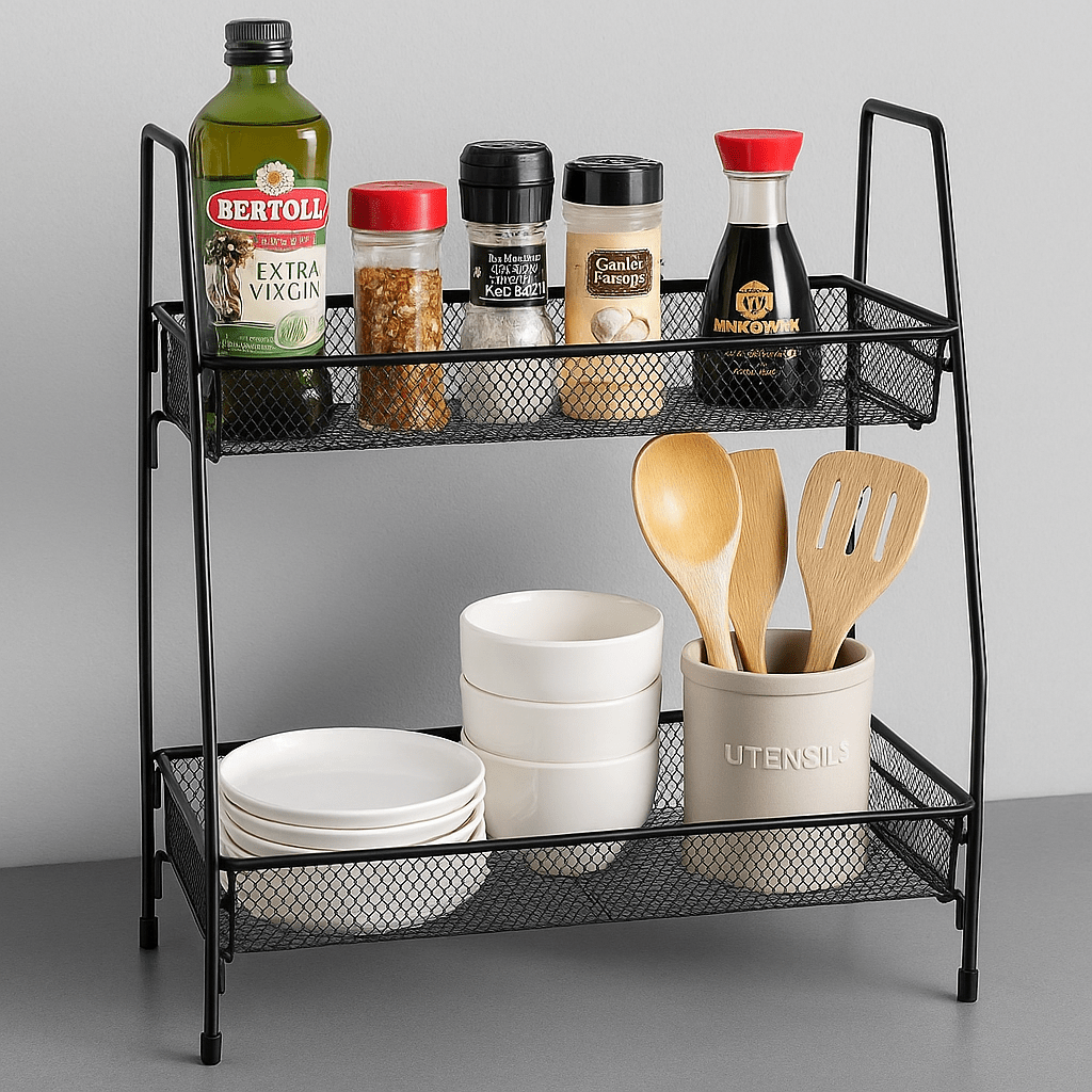 Imperial 2-Tier Metal Storage Rack – Multi-Purpose Organizer main image
