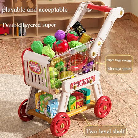 Children's Play Home Simulation Shopping Cart Toys Baby Hand