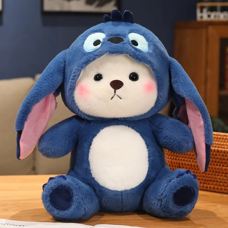 Cute Bear Doll Detachable Hat Plush Toy