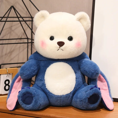 Cute Bear Doll Detachable Hat Plush Toy