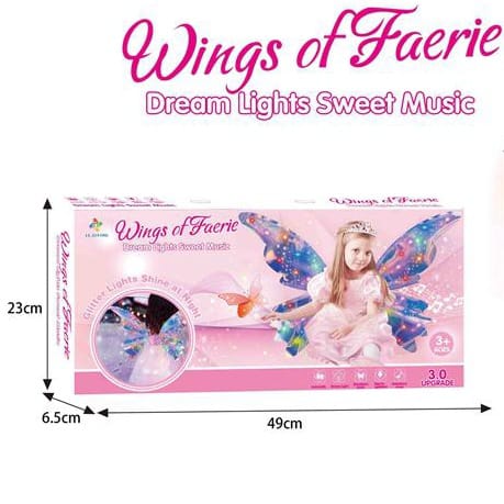 Cute Butterfly Fairy Wings With Light And Music