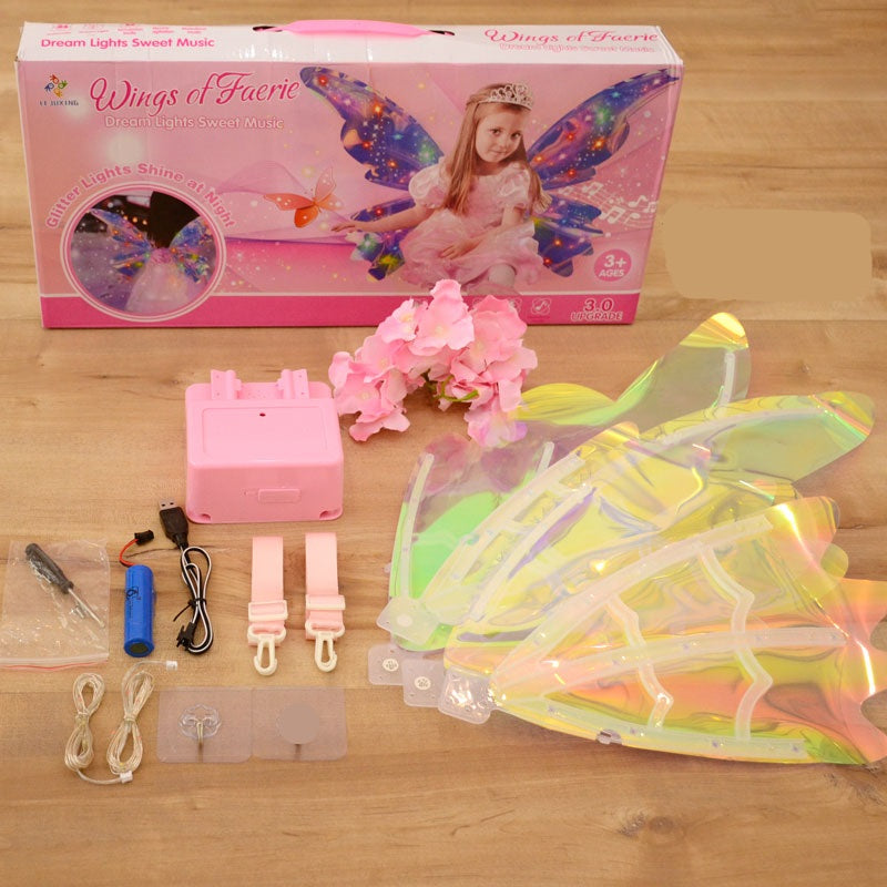 Cute Butterfly Fairy Wings With Light And Music