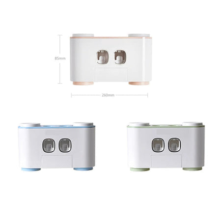 wall mounted toothbrush holder and toothpaste dispenser image 8