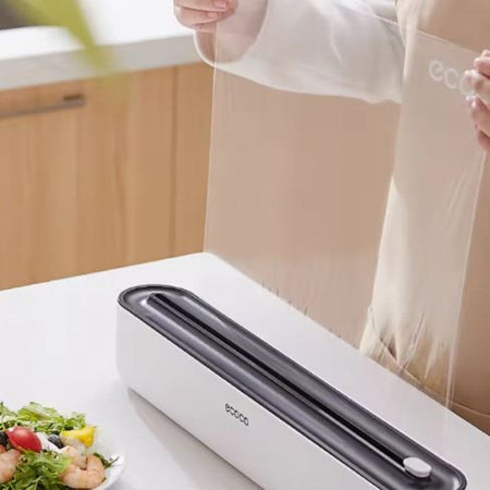 food wrap dispenser cutter with suction bottoms image 3