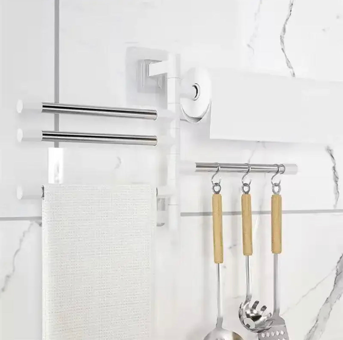 Multi Layer Hanging Folding Towel Rack - image 3