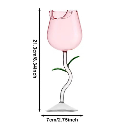 Rose Shaped Beverage Glass - Image 5