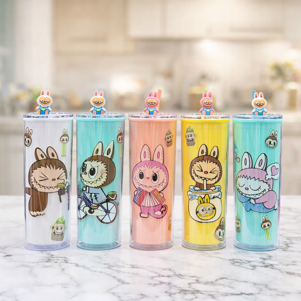 Kids Labubu Plastic Sipper - Main Image