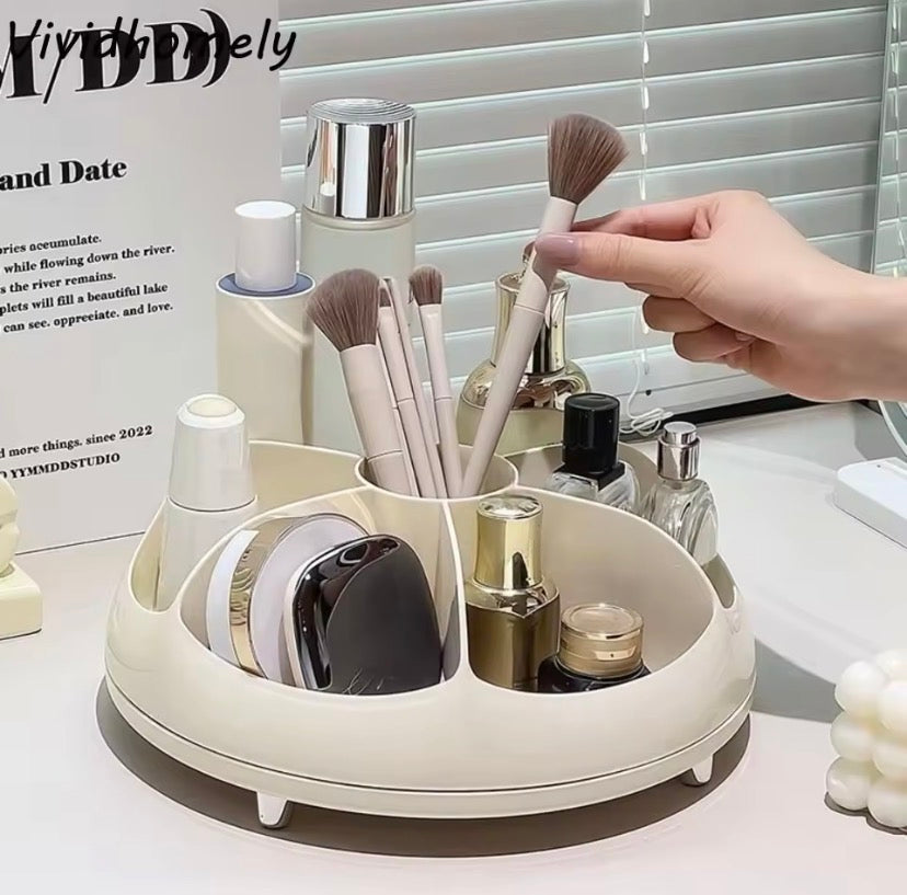plastic rotating cosmetic storage box main image