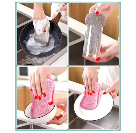 2pcs Microfiber Double Sided Sponge - image 3