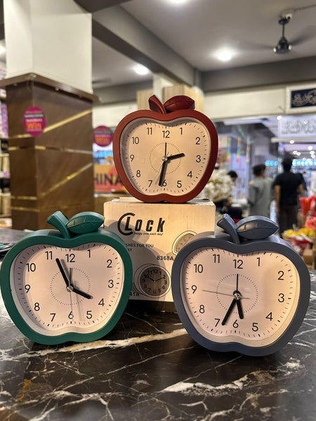 apple shape bedside desk clock image 6