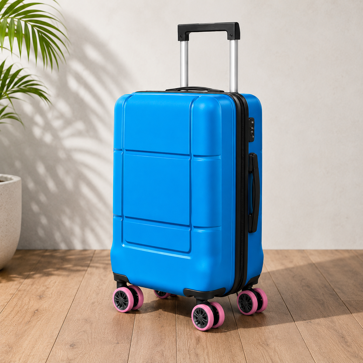4 pcs silicone luggage wheels protector main image