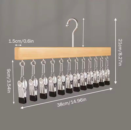 12 clips hanging closet organizer image 5
