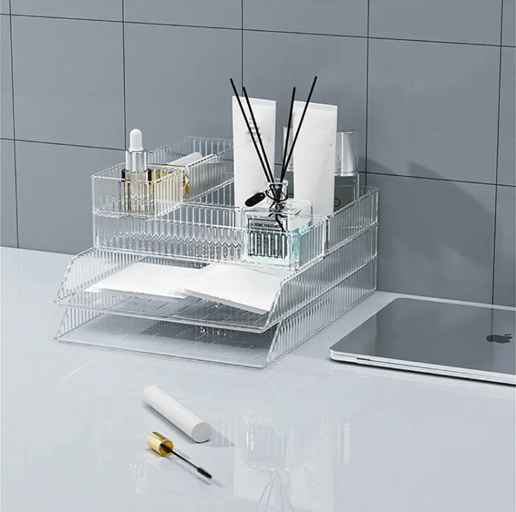 4pcs Acrylic Desk Drawer Organizers Set - image 1