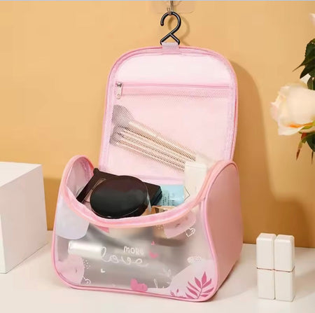 waterproof girly print toiletry bag image 3