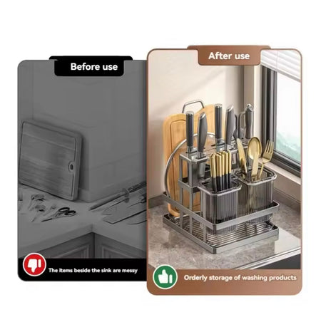 wall mounted cutlery organizer image 2