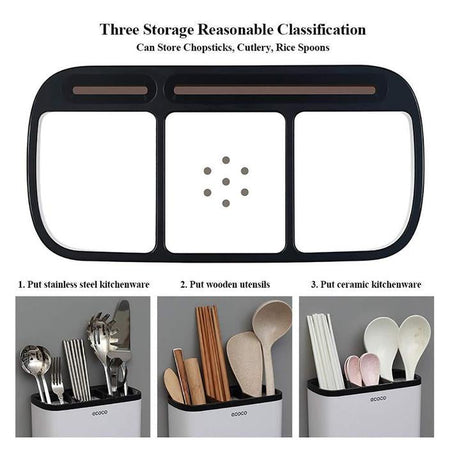 wall mounted cutlery holder image 2