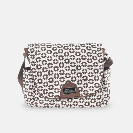 Baby Diaper Bag Brown Flower - T5001-A