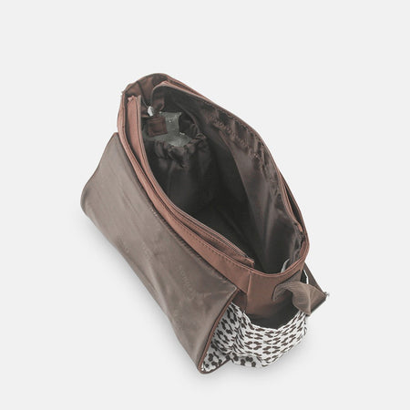 Baby Diaper Bag Brown Flower - T5001-A