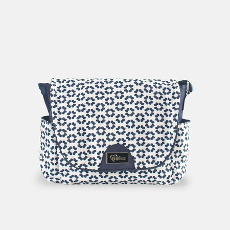 Baby Diaper Bag Navy Flower - T5001-B