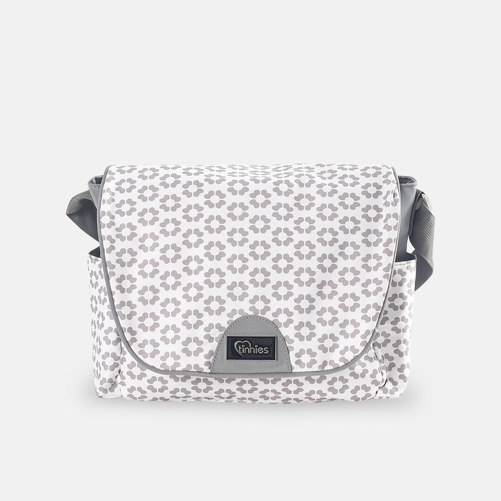 Baby Diaper Bag Grey Flower - T5001-C