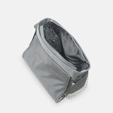 Baby Diaper Bag Grey Flower - T5001-C