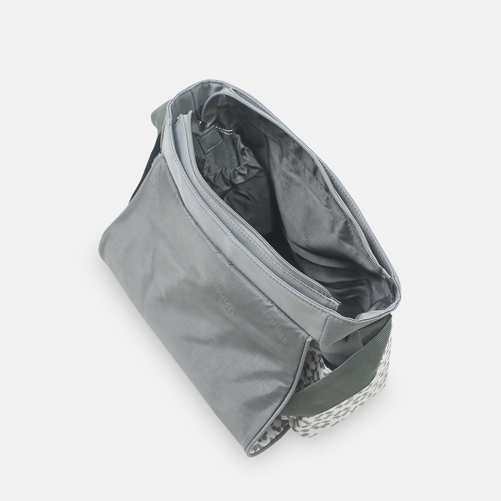 Baby Diaper Bag Grey Flower - T5001-C