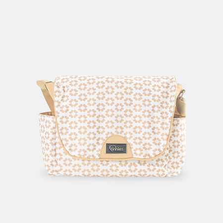 Baby Diaper Bag Beige Flower - T5001-D