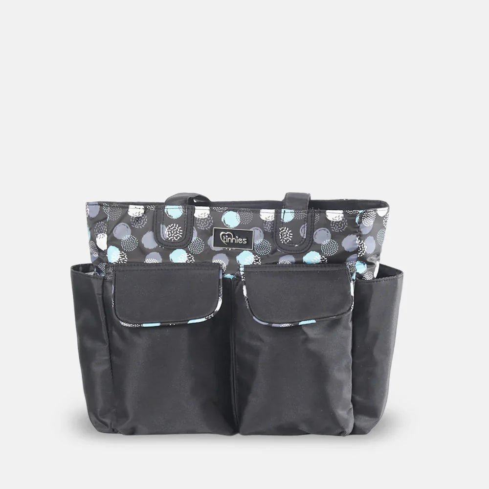 TINNIES DIAPER BAG – BLACK, EVERYDAY ESSENTIALS ORGANIZED T5002-F