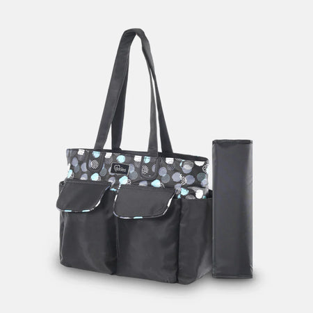 TINNIES DIAPER BAG – BLACK, EVERYDAY ESSENTIALS ORGANIZED T5002-F