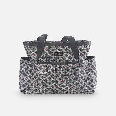 Baby Diaper Bag Black Printed - T5004-A