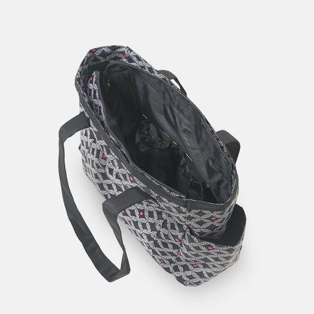 Baby Diaper Bag Black Printed - T5004-A