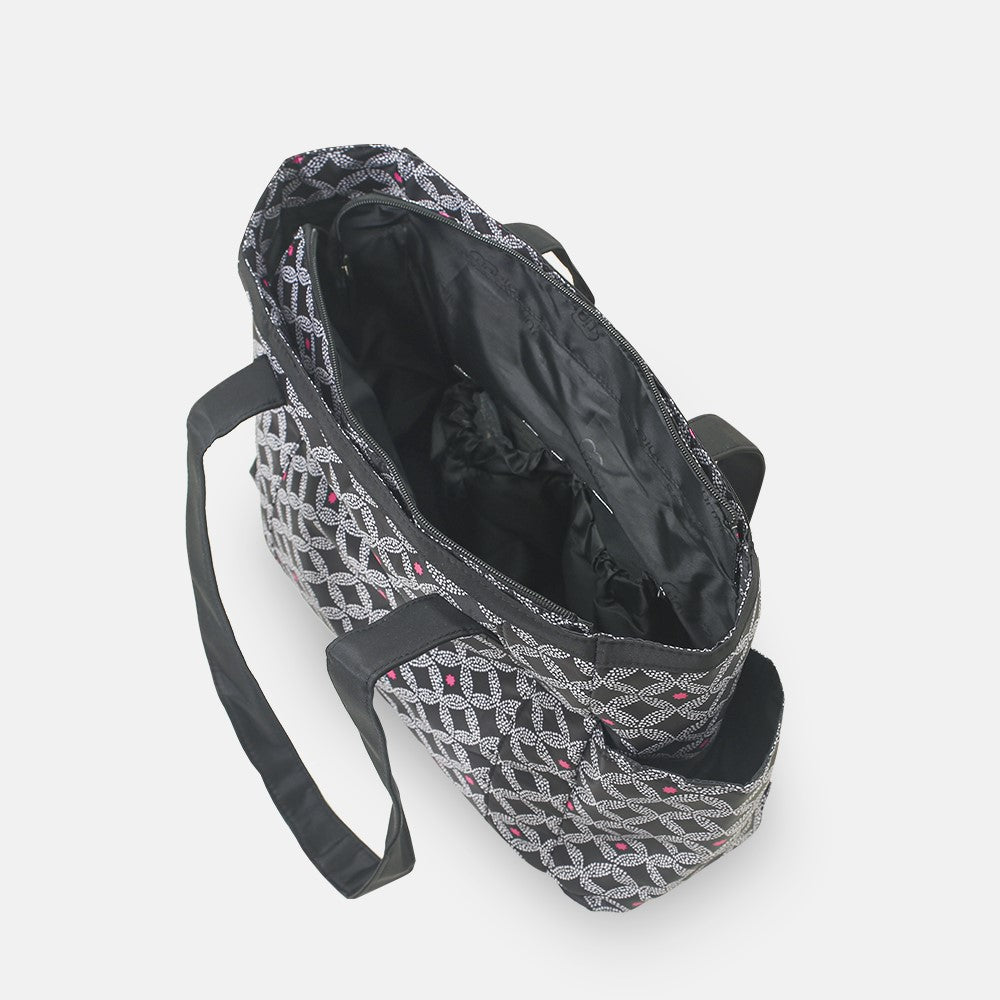 Baby Diaper Bag Black Printed - T5004-A