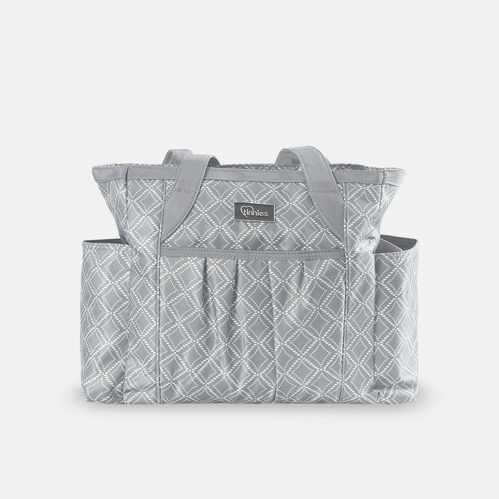 Baby Diaper Bag Grey Printed - T5004-B