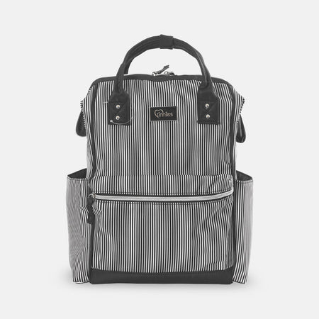 Baby Diaper Bag Pack Black Stripes - T5005-B