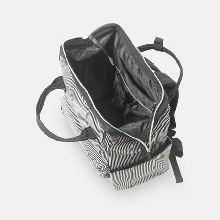 Baby Diaper Bag Pack Black Stripes - T5005-B