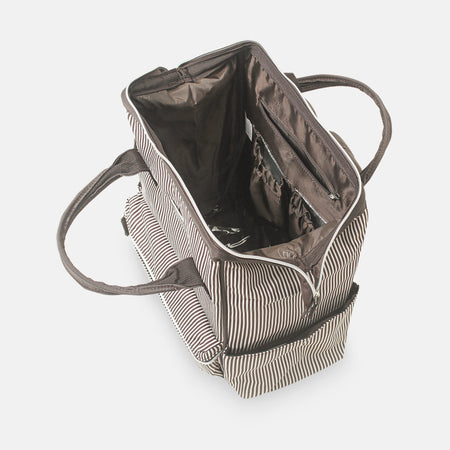 Baby Diaper Bag Pack Brown Stripes - T5005-C
