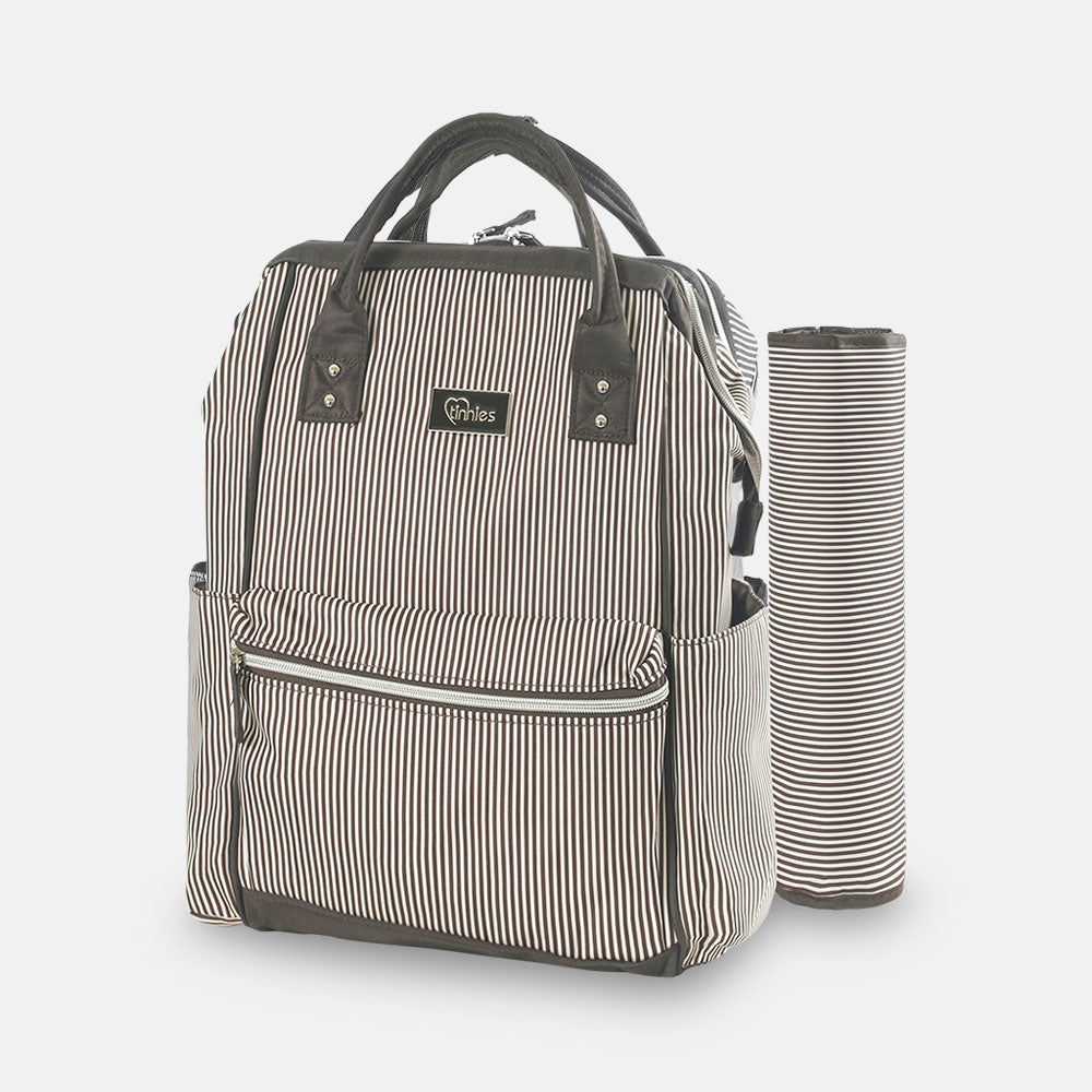 Baby Diaper Bag Pack Brown Stripes - T5005-C