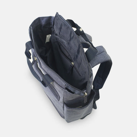 Baby Diaper Bag Pack Minimal Textured Blue - T5006-A