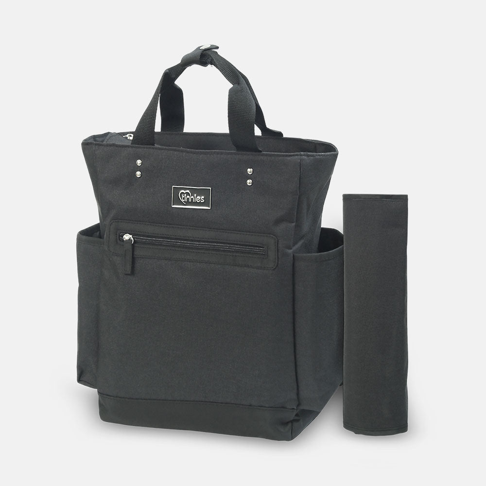 Baby Diaper Bag Pack Solid Black - T5006-C