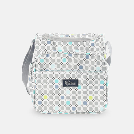 Baby Diaper Bag Printed Square Grey - T5007-C